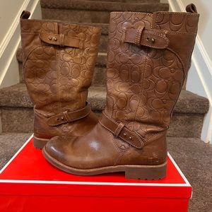 Coach Virginia Women’s Cinnamon Boots Mid-Calf Size 9.5